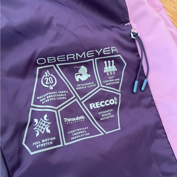 Obermeyer Malaki pink Ski Jacket size 8 - Picture 4 of 8